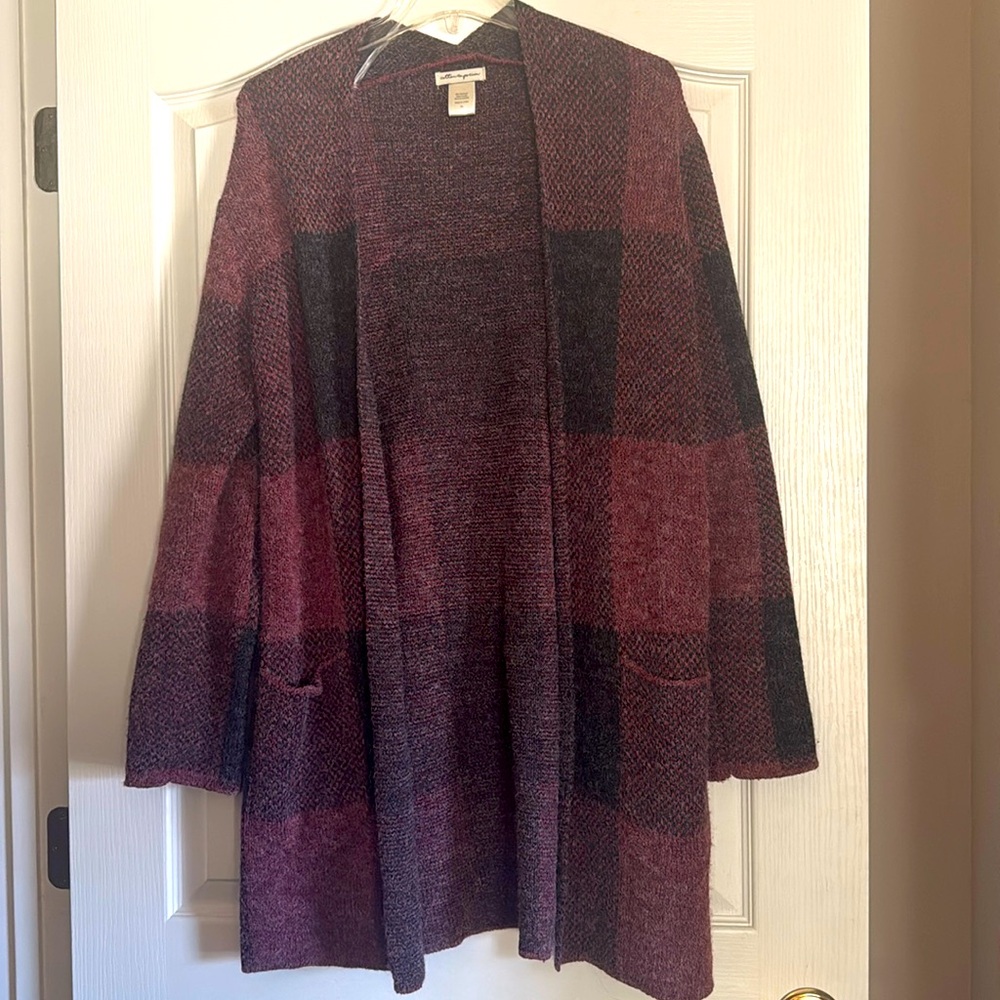 Purple and black women sweater/cardigan